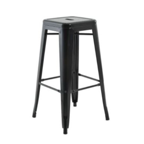 Banqueta Alta Iron Tolix 76 cm Preto - Home & Living