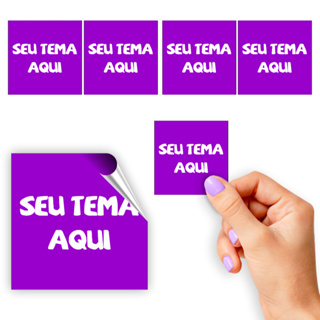 96 Adesivos Etiquetas Personalizados Com Seu Tema 4,5 cm Recortados e Destacados em Oferta na Shopee