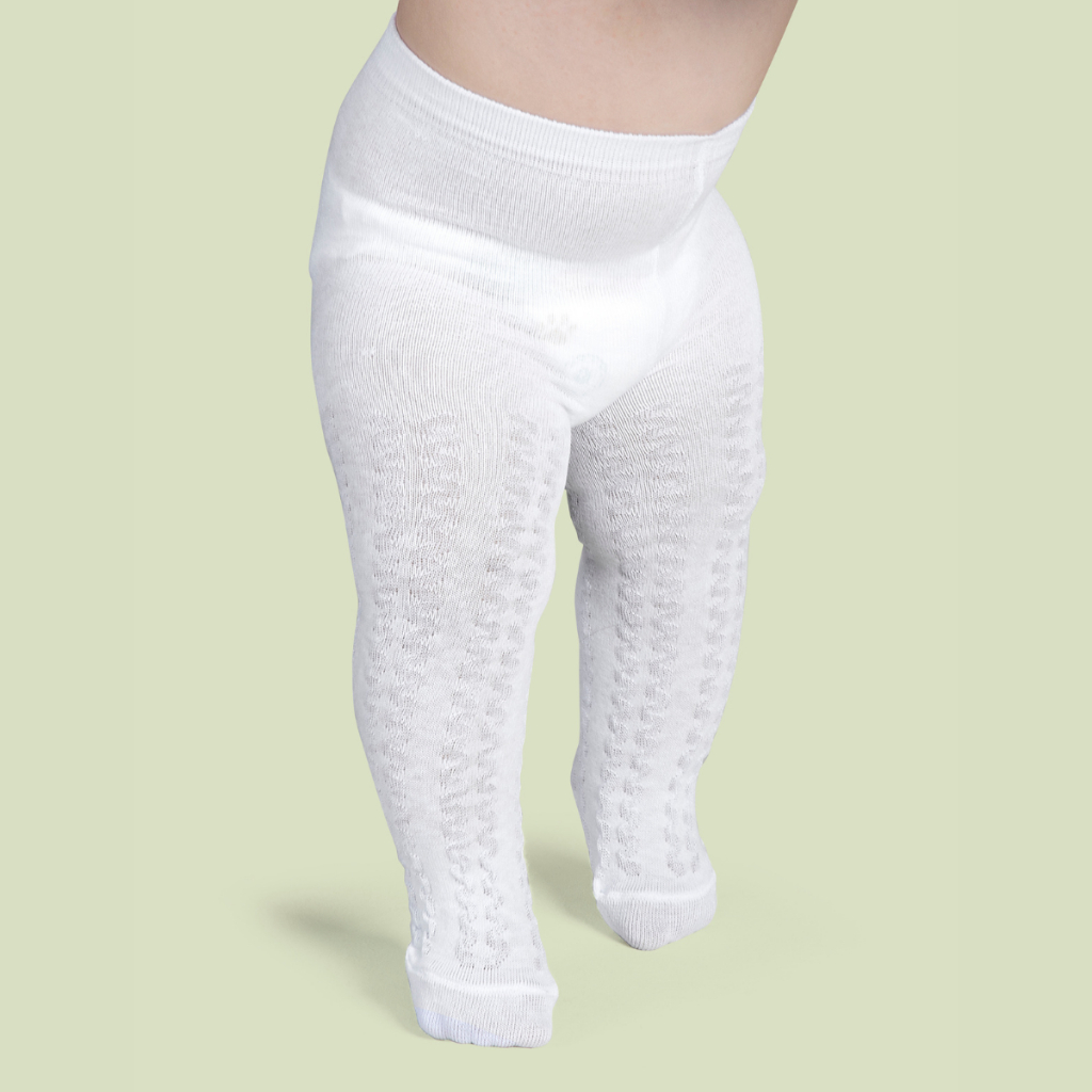 Meia Calça Infantil Bebê Algodão Delicada Batizado Toque Suave - 0 A 12 Meses em Oferta na Shopee