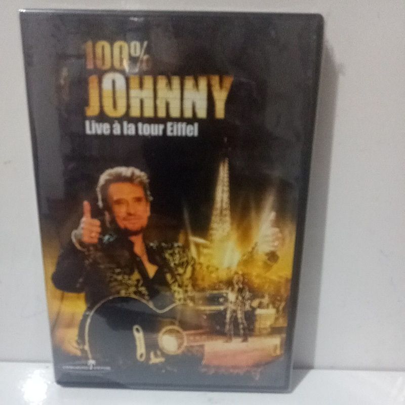 Dvd Johnny Hallyday 100% Johnny Live à La Tour Eiffel Novo de Fabrica Original