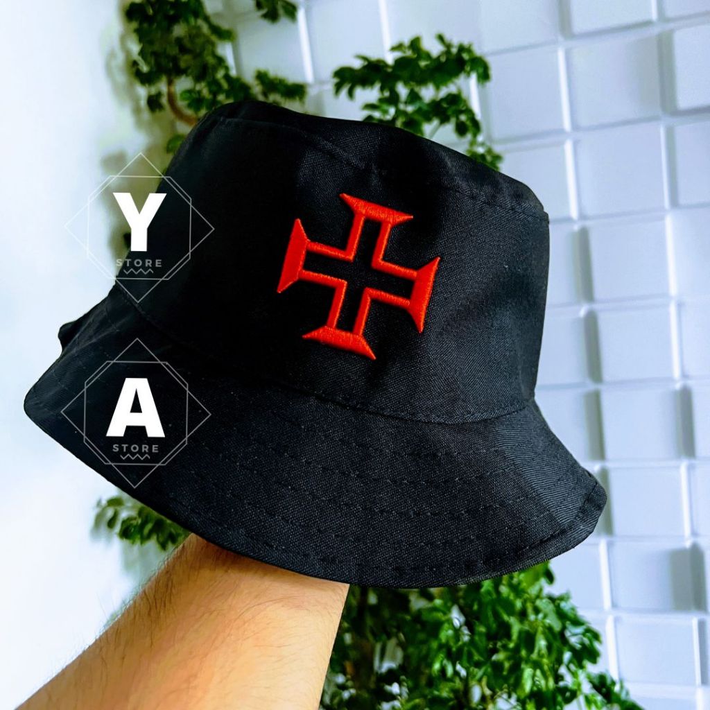 Chapéu cata ovo BORDADO Cruz Pátea (Templário)