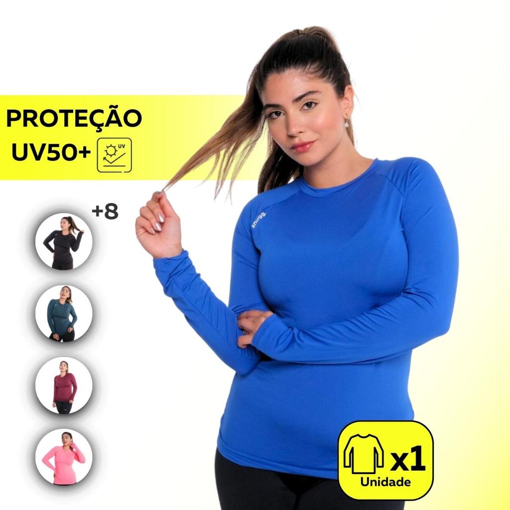 Camiseta Térmica Segunda Pele Proteção Solar UV50+ Unissex Snugg