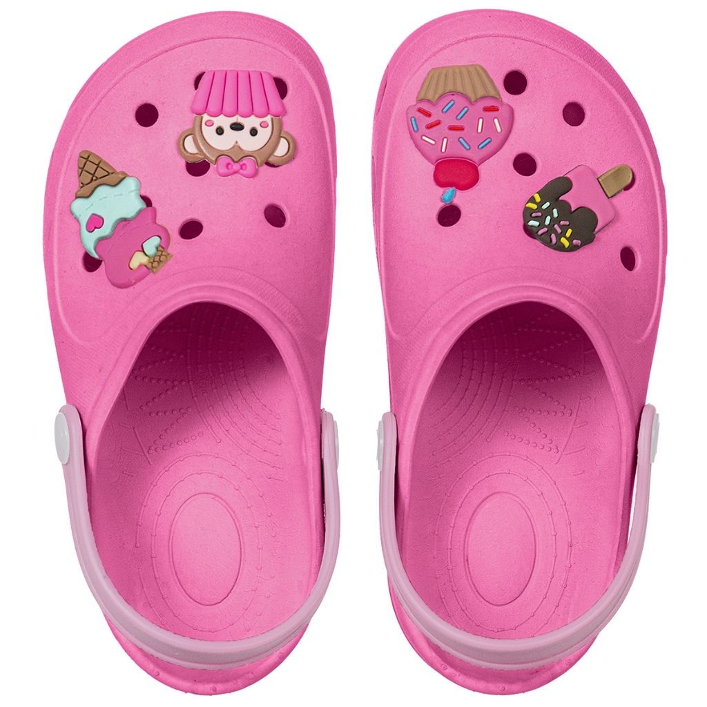 Sandália Infantil Babuche Feminina Menina Criança Antiderrapante Borracha Sorvete Colorido Calce Fácil Confortável Macio em Oferta na Shopee