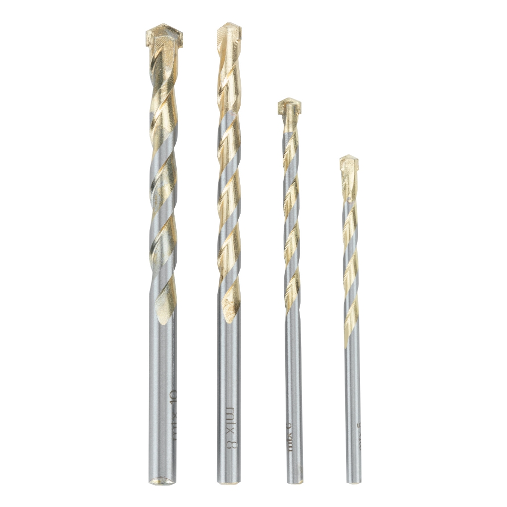 Jogo Brocas para Concreto 5 a 10mm MTX com 4 Peças