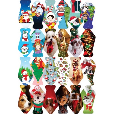 100 Gravatinhas De Natal Banho E Tosa Para Pet Shop Gravatas natalinas temáticas para cachorros