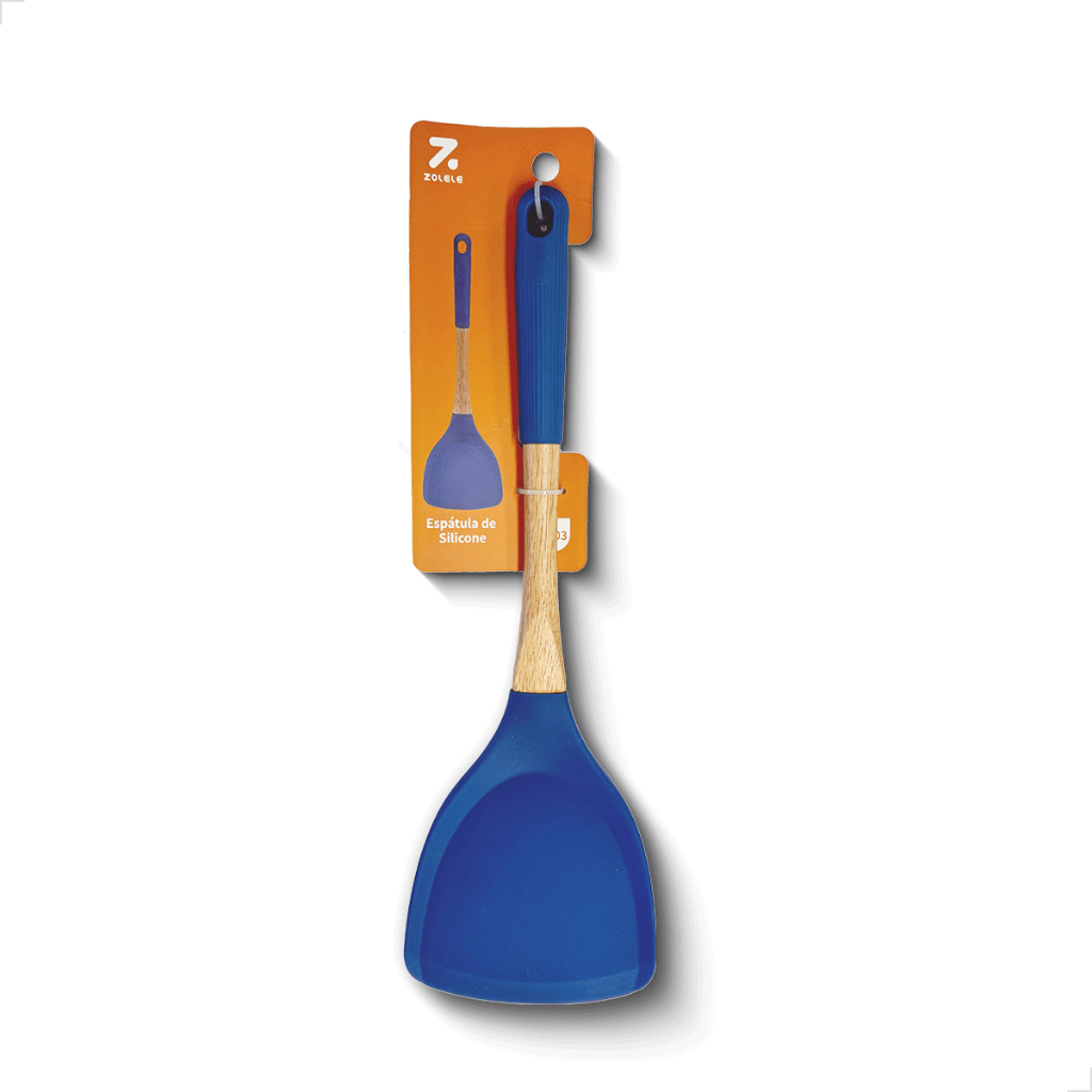 Espátula Grande de Silicone Resistente Cozinha Utensílios Com Cabo Firme Ergonômico 34cm Zolele SS03 - Home & Living
