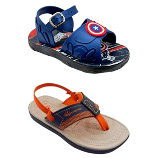 Kit 2 Pares Sandália BABY Masculino PERSONAGEM Heróis + Sandália BABY Menino ELÁSTICO Promoção em Oferta na Shopee