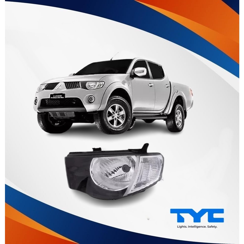 Farol  Esquerdo Mitsubishi Pajero/L200 Triton Pisca Cristal Manual H4Tyc 2005/2012 Cód:20-C230TA15B3