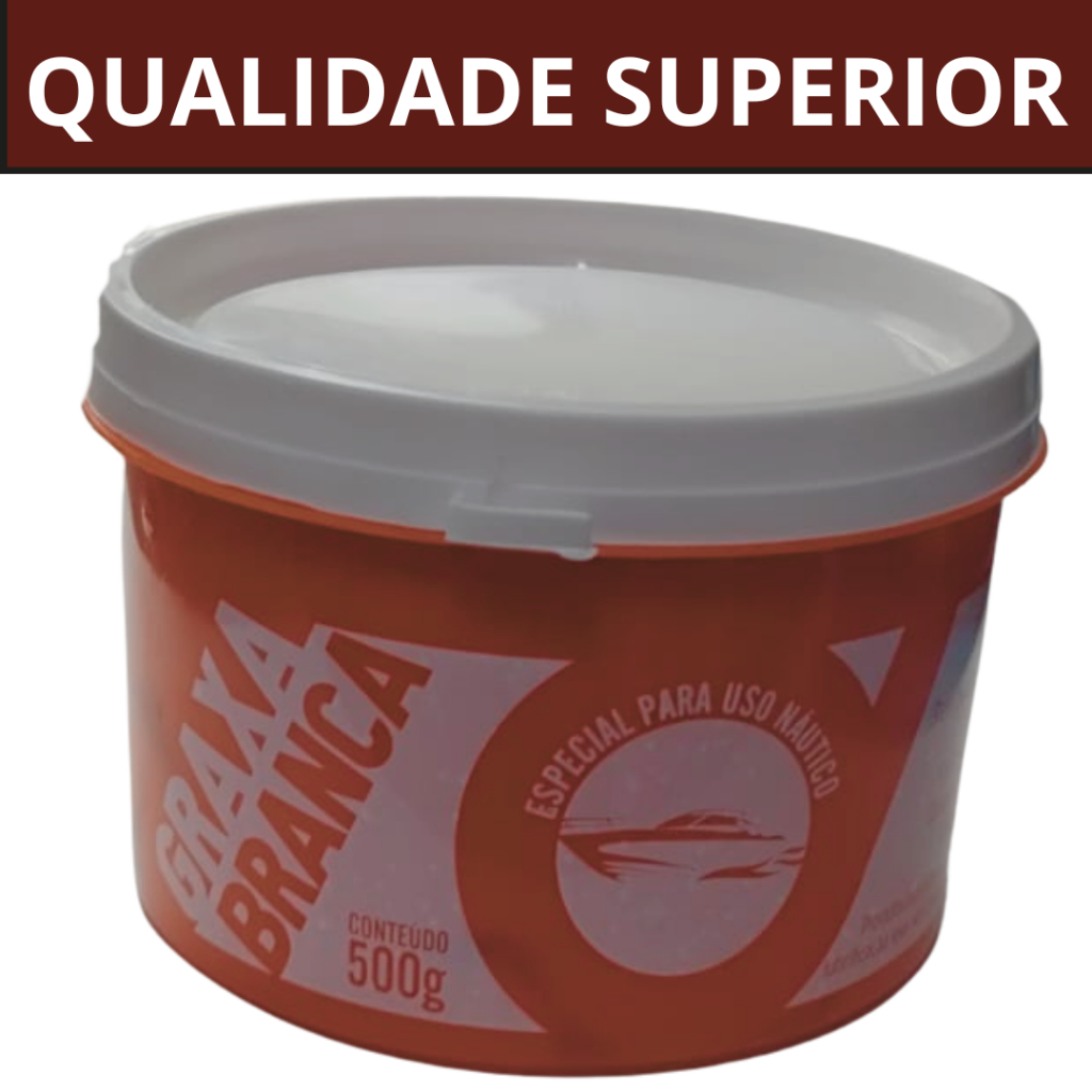 Graxa para Corrente de Moto\ Graxa Branca 500g\ Graxa para Bicicleta\ Lubrificante Corrente Moto