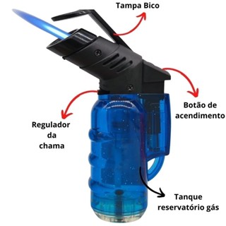 Mini Maçarico Portátil Recarregável Com Regulagem Culinário Acendedor Automático em Oferta na Shopee