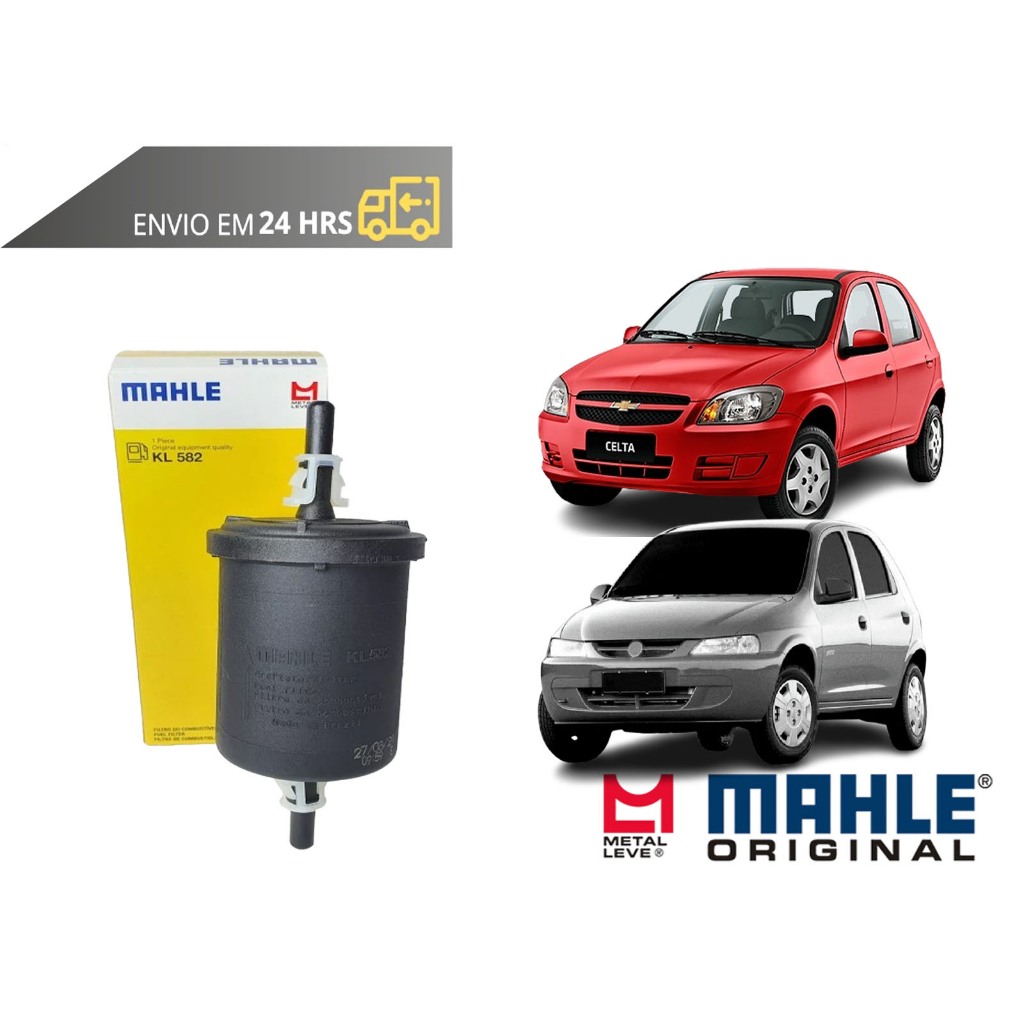 Filtro de Combustível Celta todos de 2003 a 2016 Original Mahle Metal leve em Oferta na Shopee
