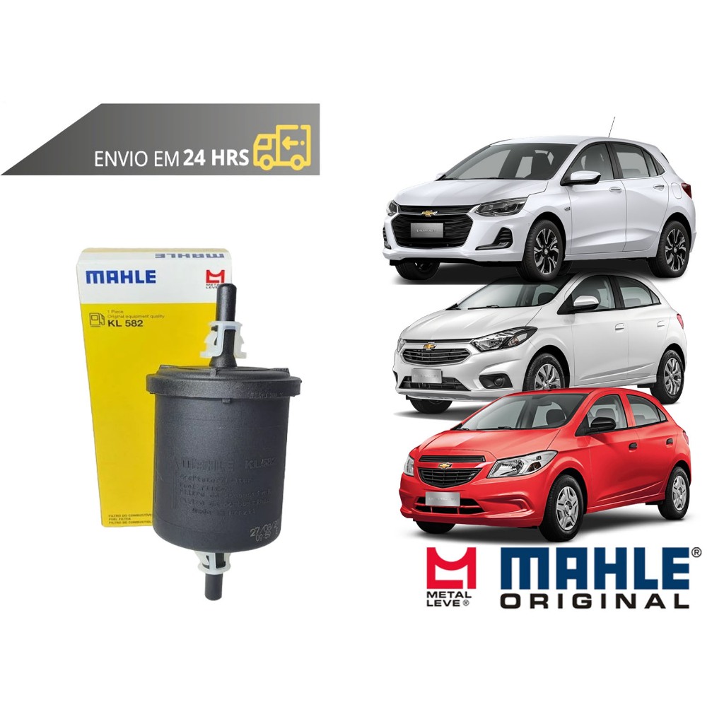 Filtro de Combustível Onix TODOS de 2012 a 2024 Original Mahle Metal Leve