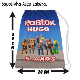 Kit Mochilinha Aniversario Personalizada ROBLOX MOD6 em Oferta na Shopee
