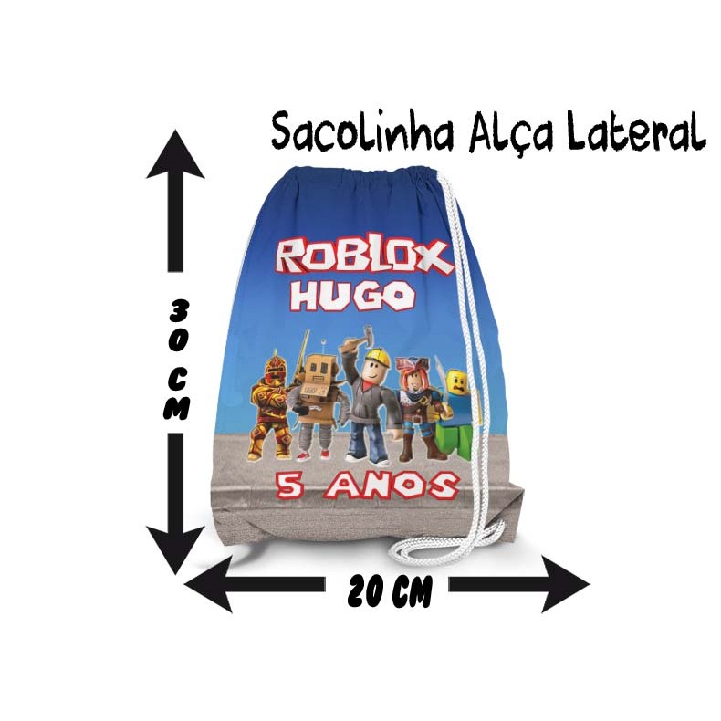 Kit Mochilinha Aniversario Personalizada ROBLOX MOD6