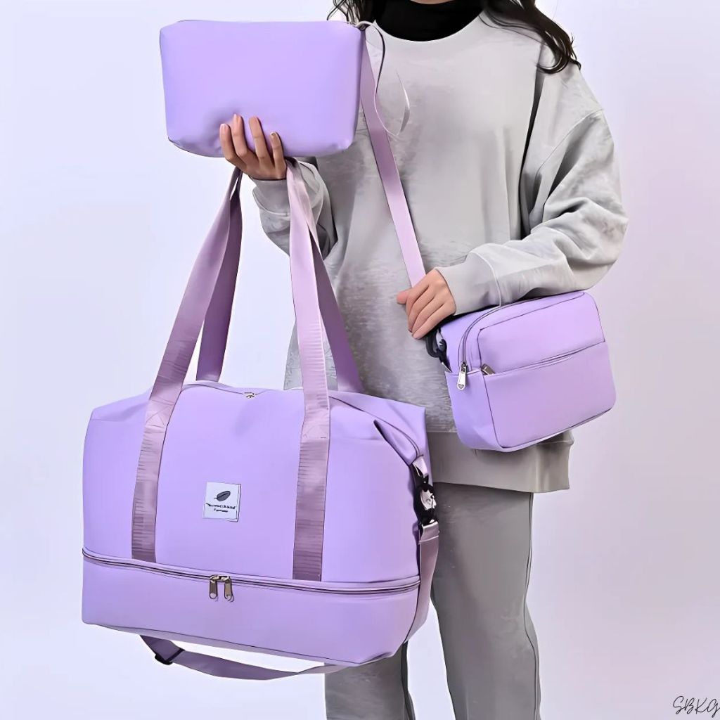 Conjunto De Bolsa De Viagem (202195) Expansível De Três Peças De Capacidade Super Grande