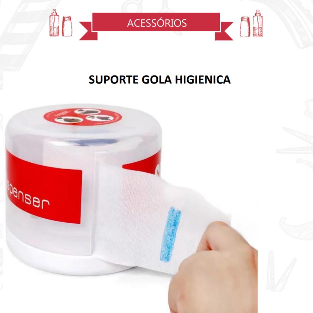 SUPORTE PLÁSTICO PARA GOLA HIGIÊNICA SUPORTE PORTA GOLA HIGIENICA SUPORTE PARA GOLA HIGIÊNICA