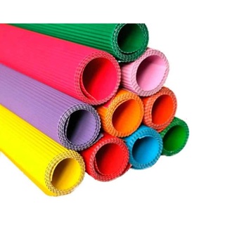 Papel Micro Ondulado Colorido 50x80 c/5fls em Oferta na Shopee