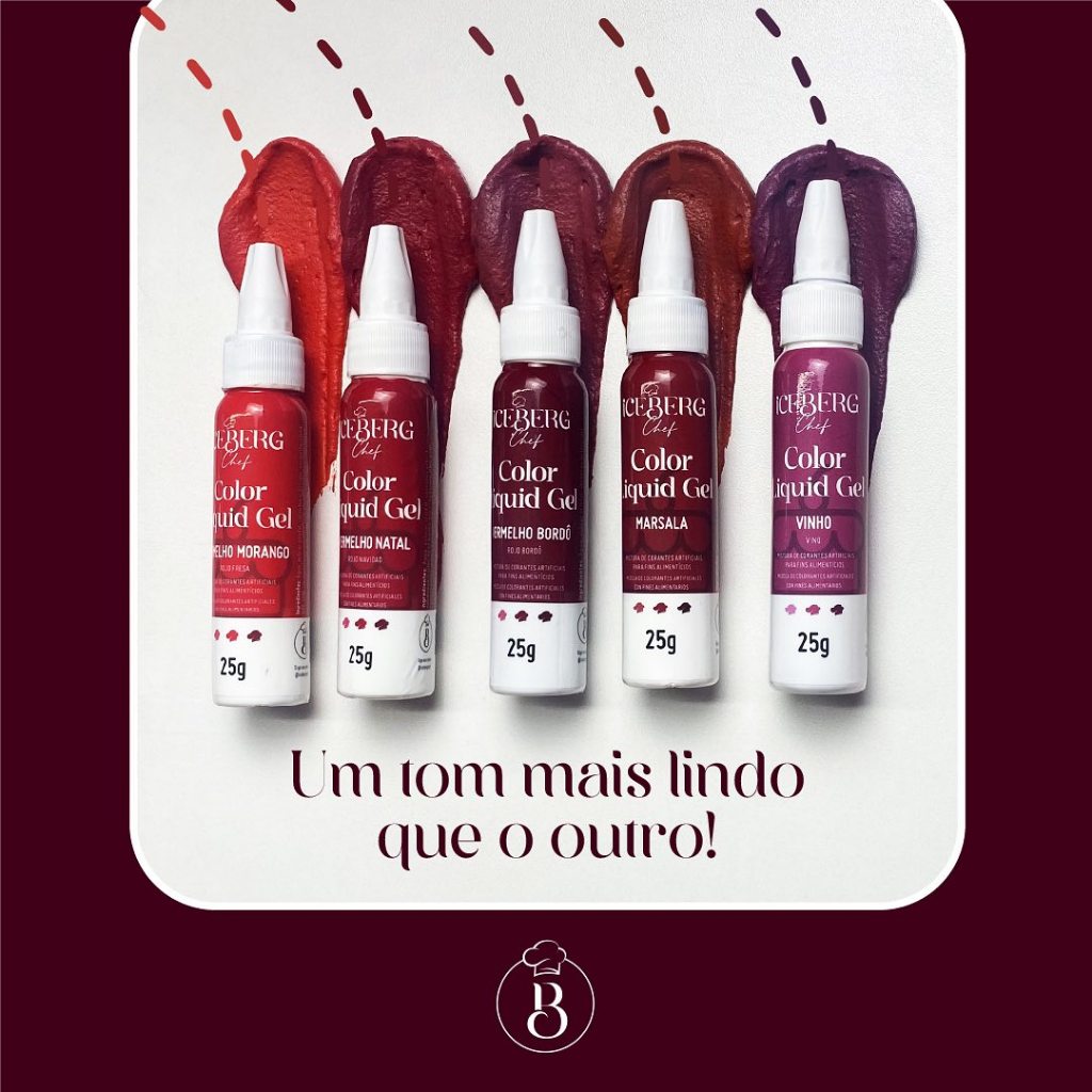 Corante Líquido Gel Liquid Gel ESCOLHA A COR 25g a 60g - Iceberg Chef · foto 2