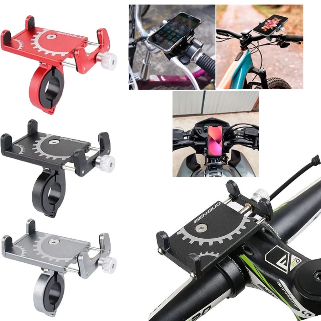 Suporte para Celular Moto e Bicicleta Anti-Vibração - Alumínio Reforçado 200kg  iPhone/Samsung Universal