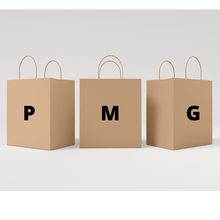 Sacola Papel Kraft Com Alça P, M ou G Com 100 unidades em Oferta na Shopee