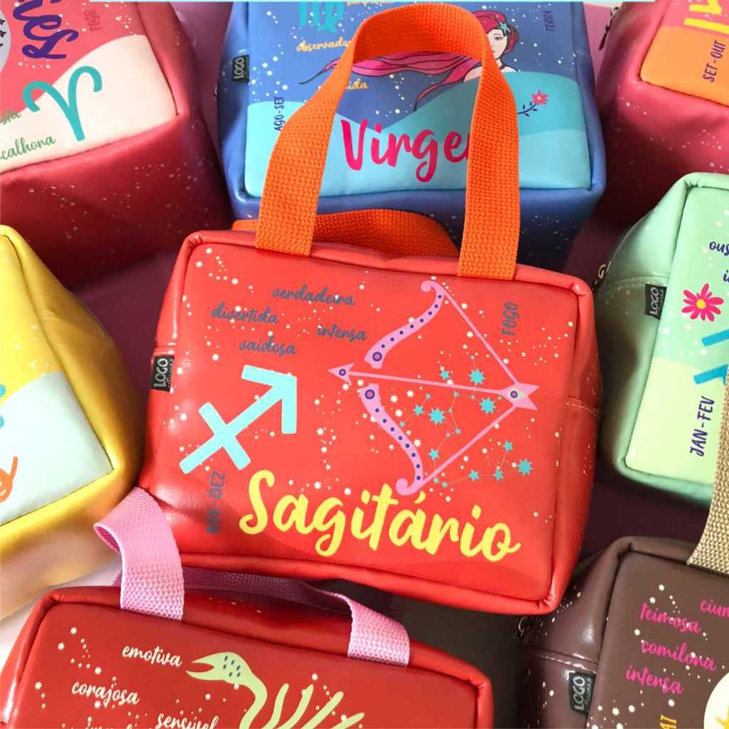 Bolsa Térmica Pequena Signos Do Zodiacos Marmita Lancheira Academia Trabalho Horóscopo