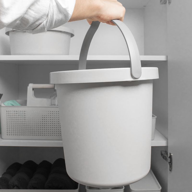 Conjunto Balde E Bacia Resistente Lavanderia Organização Limpeza Lavar Roupas Água Cozinha Casa