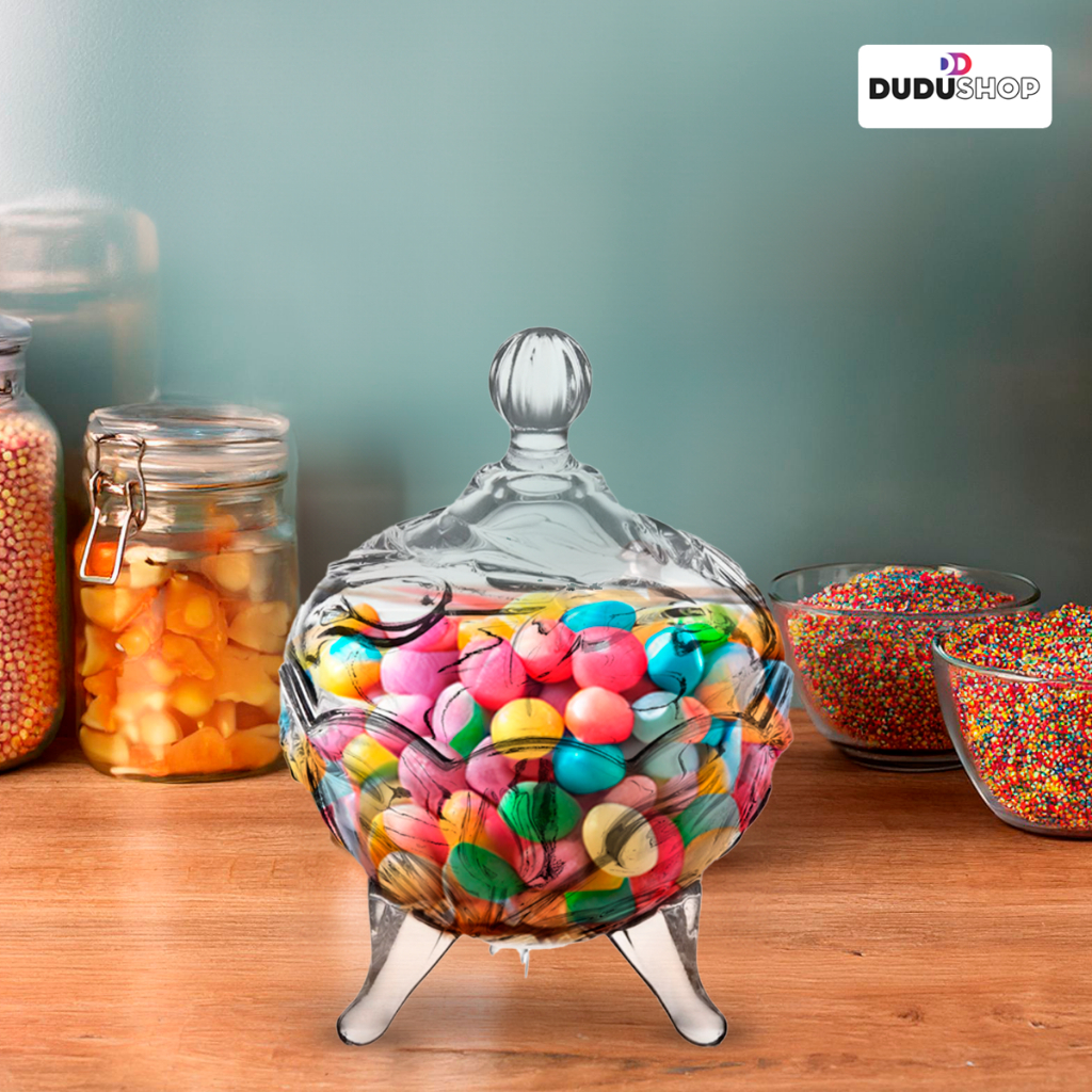 Baleiro Bomboniere Porta Balas Vidro Decoração Casa Porta Doces Recepção Baleiro 13cm em Oferta na Shopee