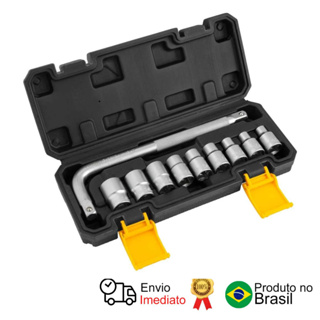 Jogo De Soquetes Estriados 1/2 8 A 20mm 10 Pçs Vonder em Oferta na Shopee