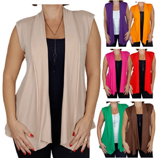 Colete Feminino Viscolycra Terceira Peça Longo Elegante Tendência em Oferta na Shopee