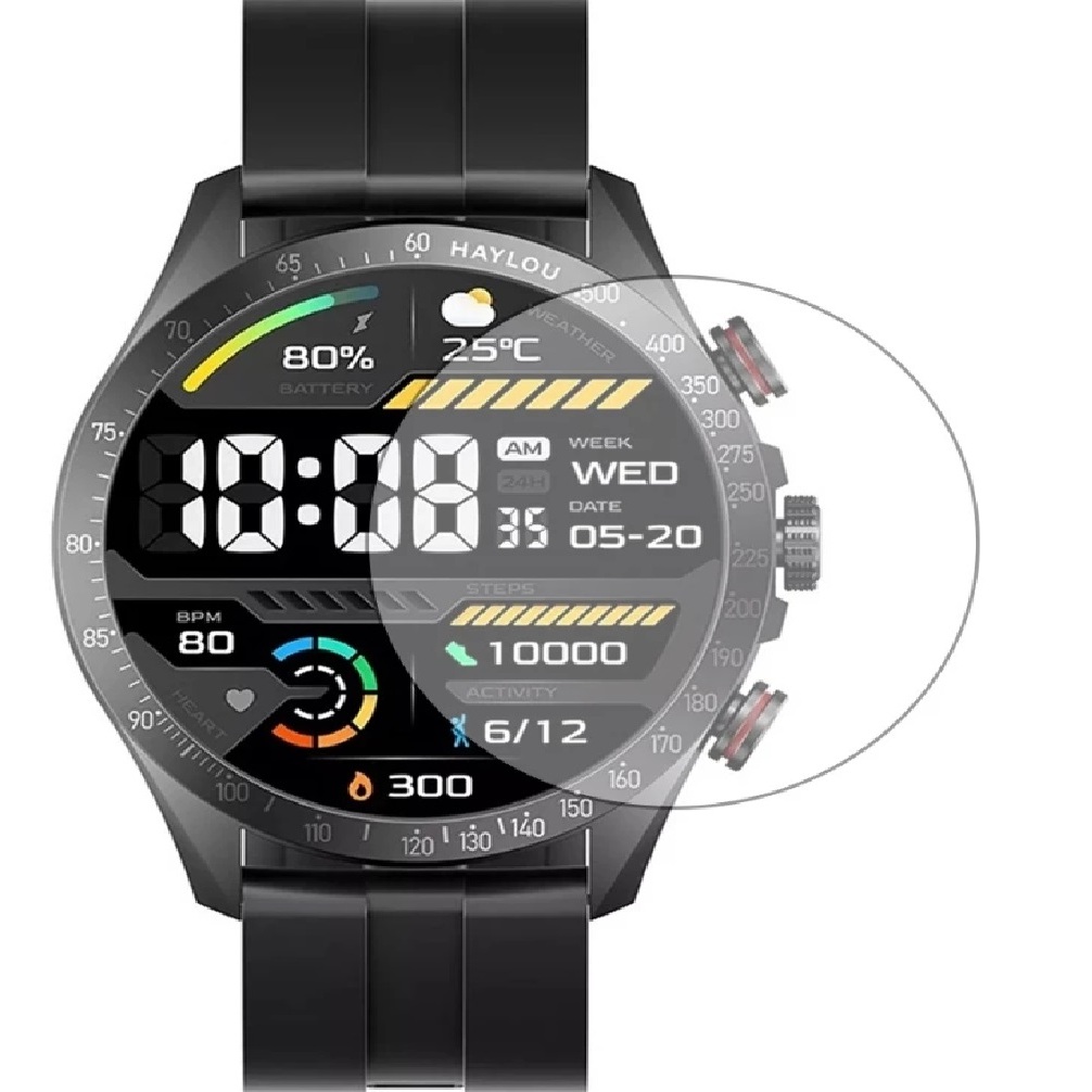 Película Hydrogel Compatível Relogio Smartwatch Haylou Solar Pro / Solar Plus RT3 Tela 1.43