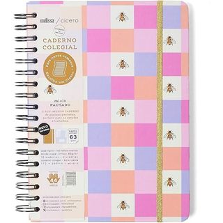 Caderno Colegial 10 Matérias Melissa Casinha Das Abelhas  Cicero / Papelaria