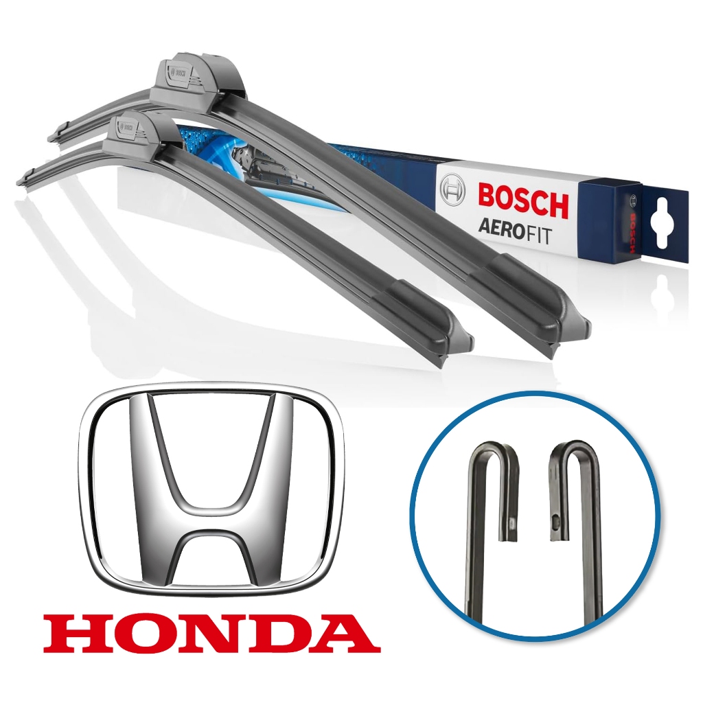 Par de Palheta Limpador de Parabrisa Aerofit Grancho Original Bosch Honda