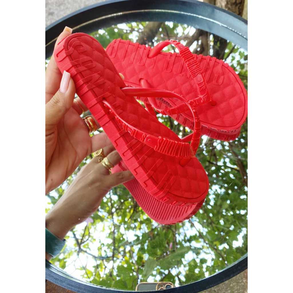 Chinelo de Dedo Rasteirinha  em  Alto  Relevo Anitta  Modinha Cores  Neon em Oferta na Shopee