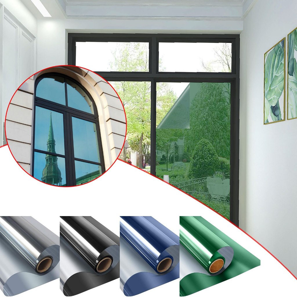 Insulfilm Pelicula Fumê Adesiva Espelhada Prata Azul Verde Ouro Janela Carro Diminui Calor Térmica