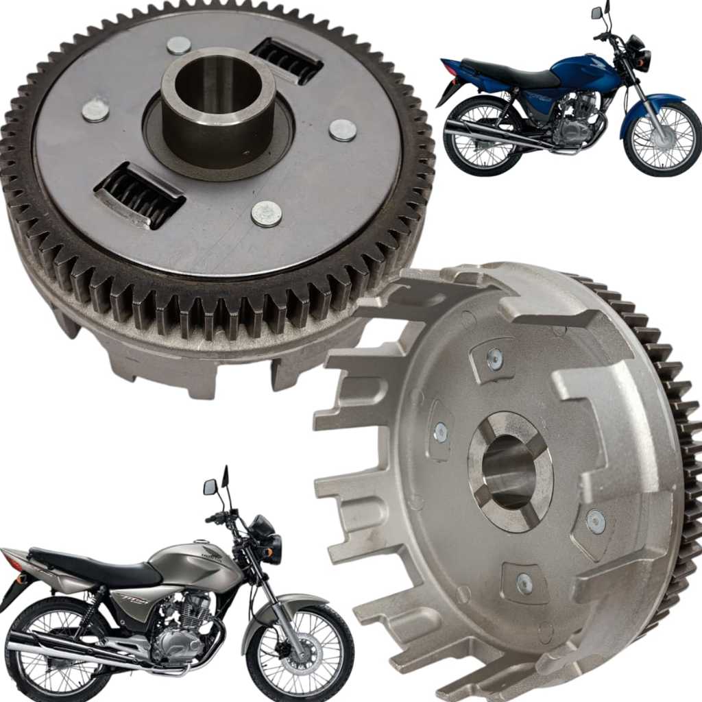 Campana de Embreagem Honda Titan 150 Es Esd 2004 a 2008 67 Dentes Modelo Original