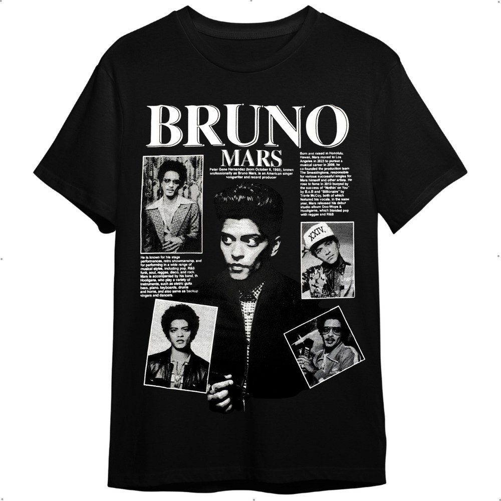 Camisetas Estampadas Vintage Super Estilosas Bruno Camisas Básicas Estilosas - Envio Rápido - Asphalt Vibe