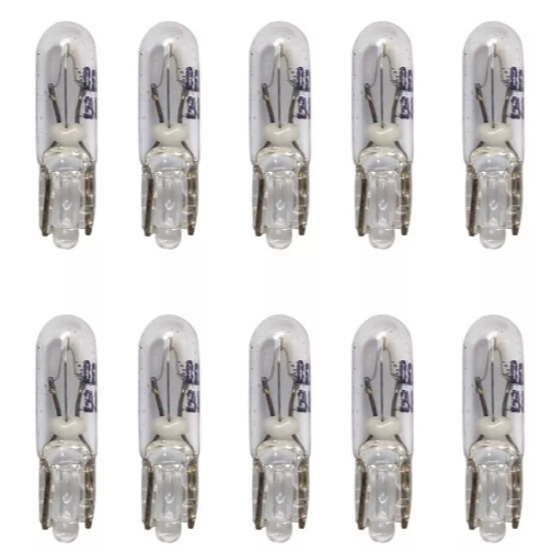 10 Lâmpadas Pinguinho Esmagadinha T5 12v Luz Painel Philips
