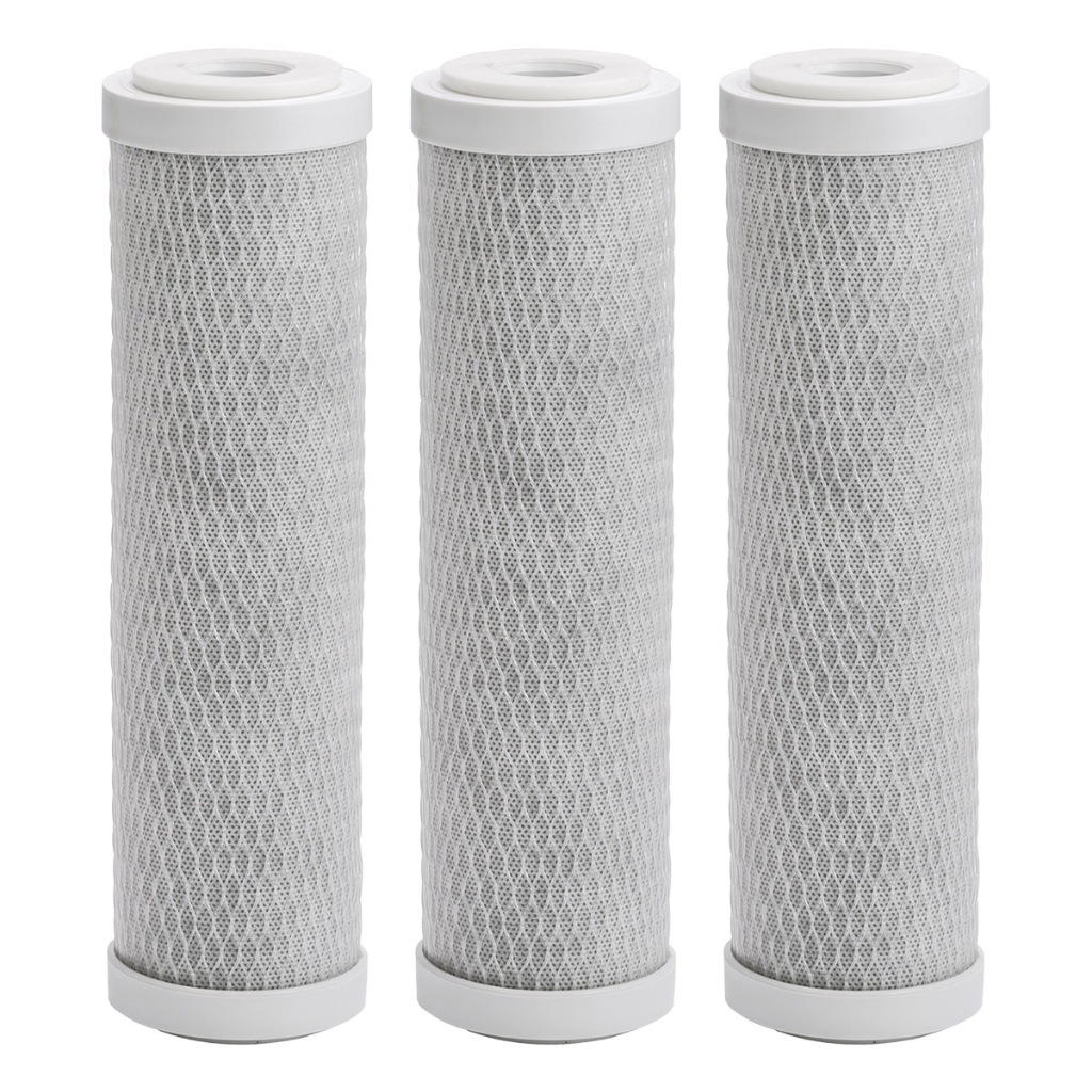 KIT 03 Refil Filtro Carvão Ativado Carbon Block 9.3/4 Encaixe em Oferta na Shopee