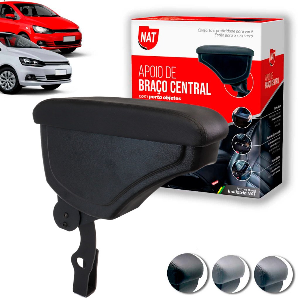 Apoio de Braço  Fox Crossfox E Spacefox Ano 2003 Até 2017 C/ Porta Objeto em Oferta na Shopee