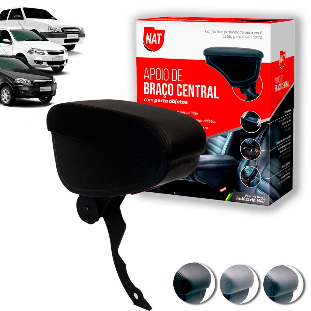 Apoio de Braço Palio Siena Strada 1996 Até 2012 E Uno 1984 Até 2012 Suporte Curvo em Oferta na Shopee