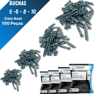 Kit 400 Buchas Com Anel 5mm 6mm 8mm 10mm Parede Atacado em Oferta na Shopee
