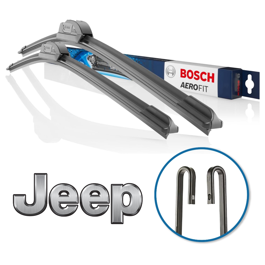 Par de Palheta Limpador de Parabrisa Aerofit Grancho Original Bosch Jeep em Oferta na Shopee