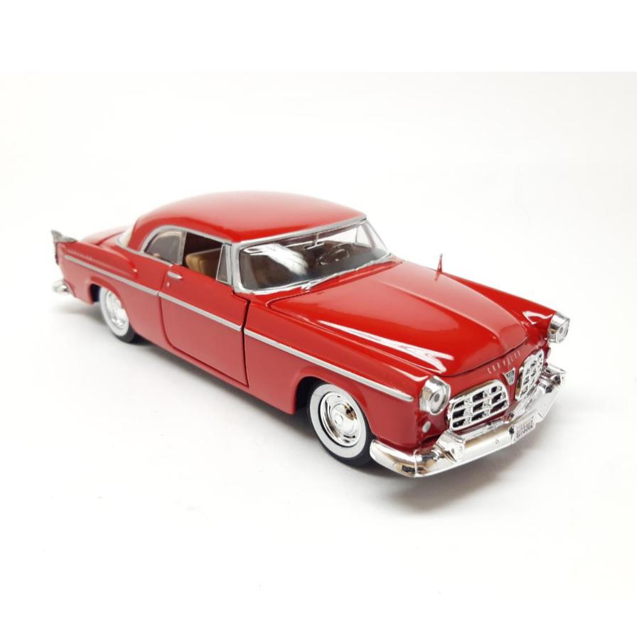 Miniatura Carro Antigo Chrysler C300 1955 Escala 1/24 Metal Coleção