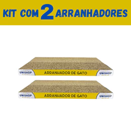 2 Arranhador Para Gato Papelão Ondulado 100% Resistente Brinquedo Anti-Stress Premium - Unishop