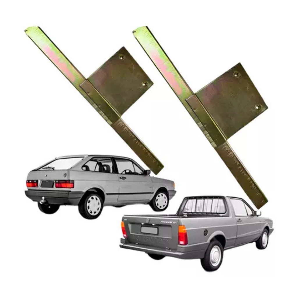 Par Suporte Vidro Dianteira Porta Lateral Gol 1980 até 1996 / Saveiro 1980 até 1994
