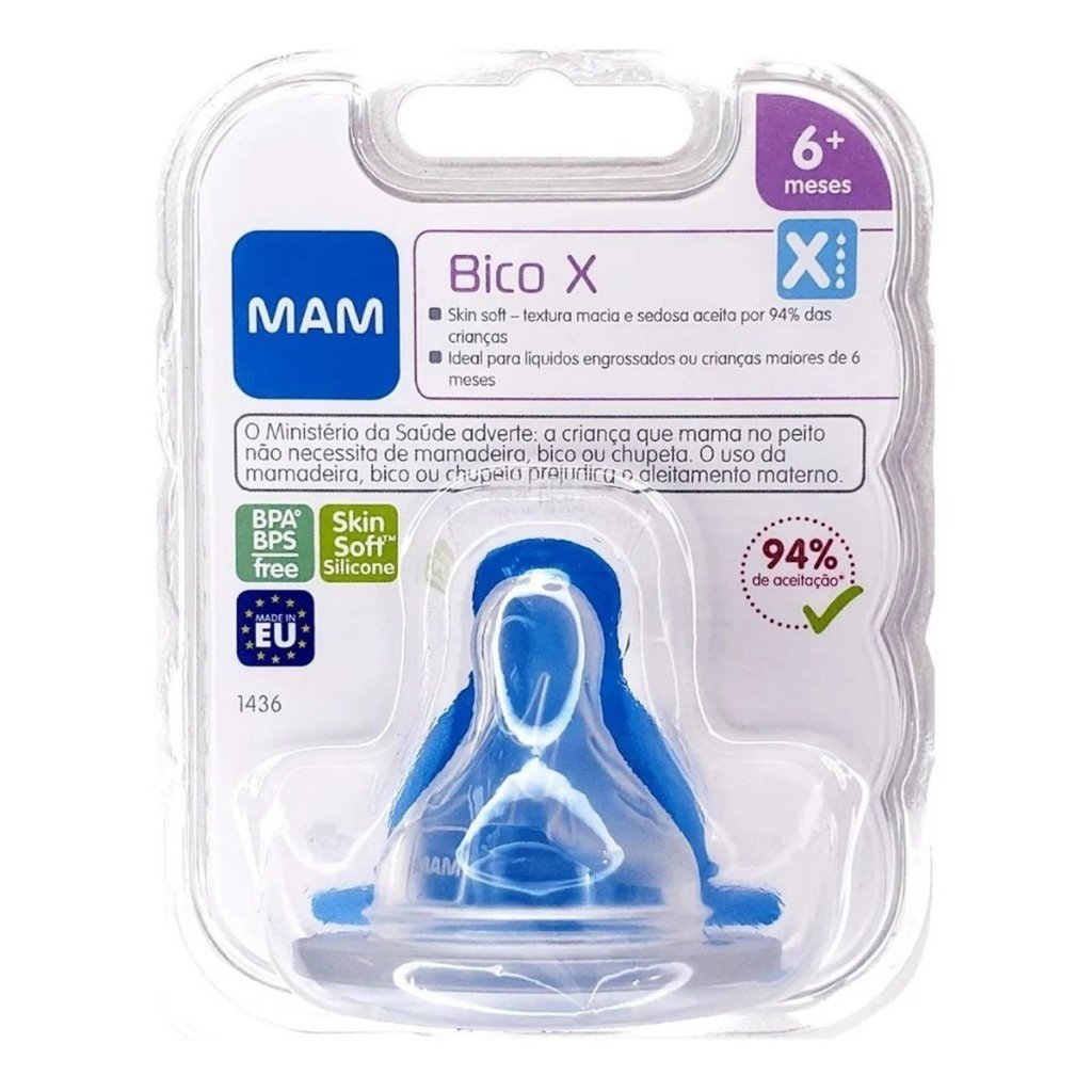 Bico Mamadeira 6m+ Fluxo X Super Rápido Original MAM 1 Unidade em Oferta na Shopee
