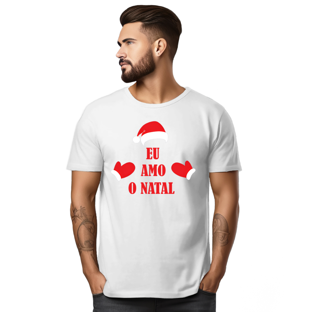 Blusa Camisa Camiseta Natal Papai Noel Festa Confraternização Merry Christmas Unisex 01