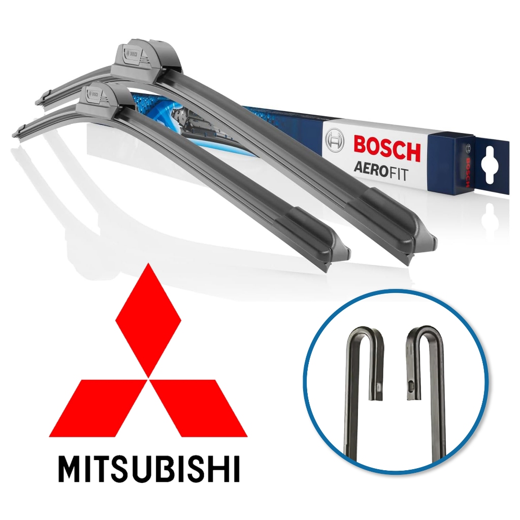 Par de Palheta Limpador de Parabrisa Aerofit Grancho Original Bosch Mitsubishi