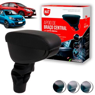 Apoio de Braço March E Versa 2012 Até 2020 C/ Porta Objeto em Oferta na Shopee