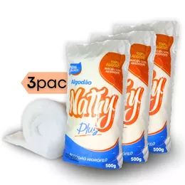 Algodão Hidrófilo em Rolo 500gr C/3 unidades